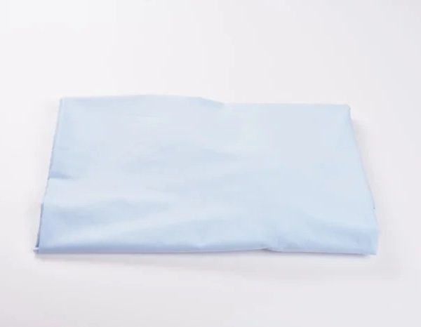 Cearceaf cu Elastic bumbac albastru pătuț bebe 108/55cm